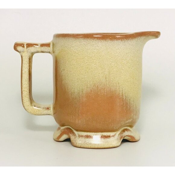 Vintage Frankoma Pottery Creamer Cream Pitcher USA Brown 4 Oz American - Picture 2 of 7